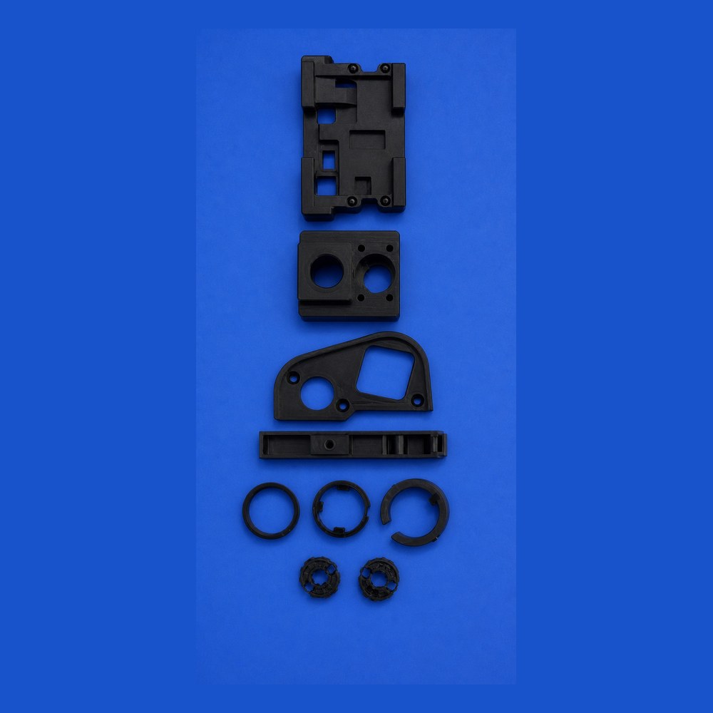 Black custom engineering plastic parts