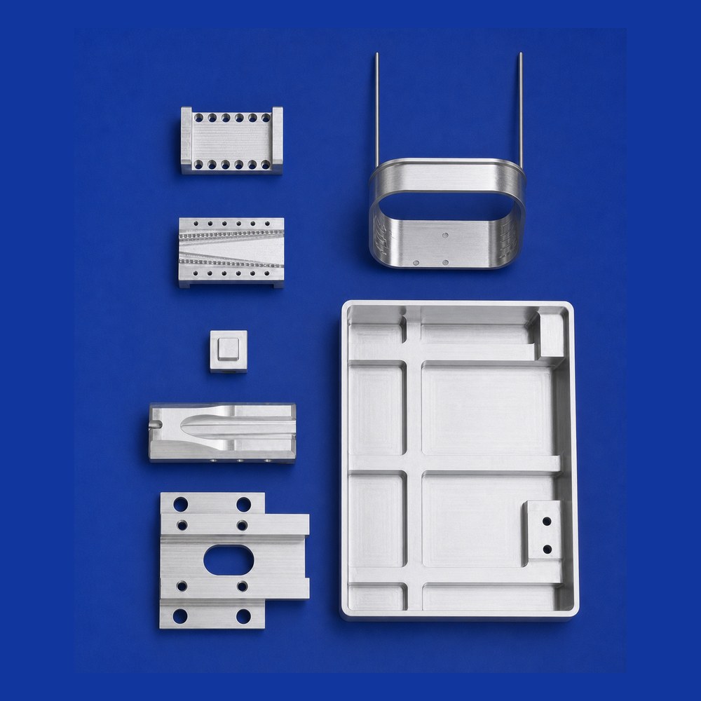 Custom machined aluminum components