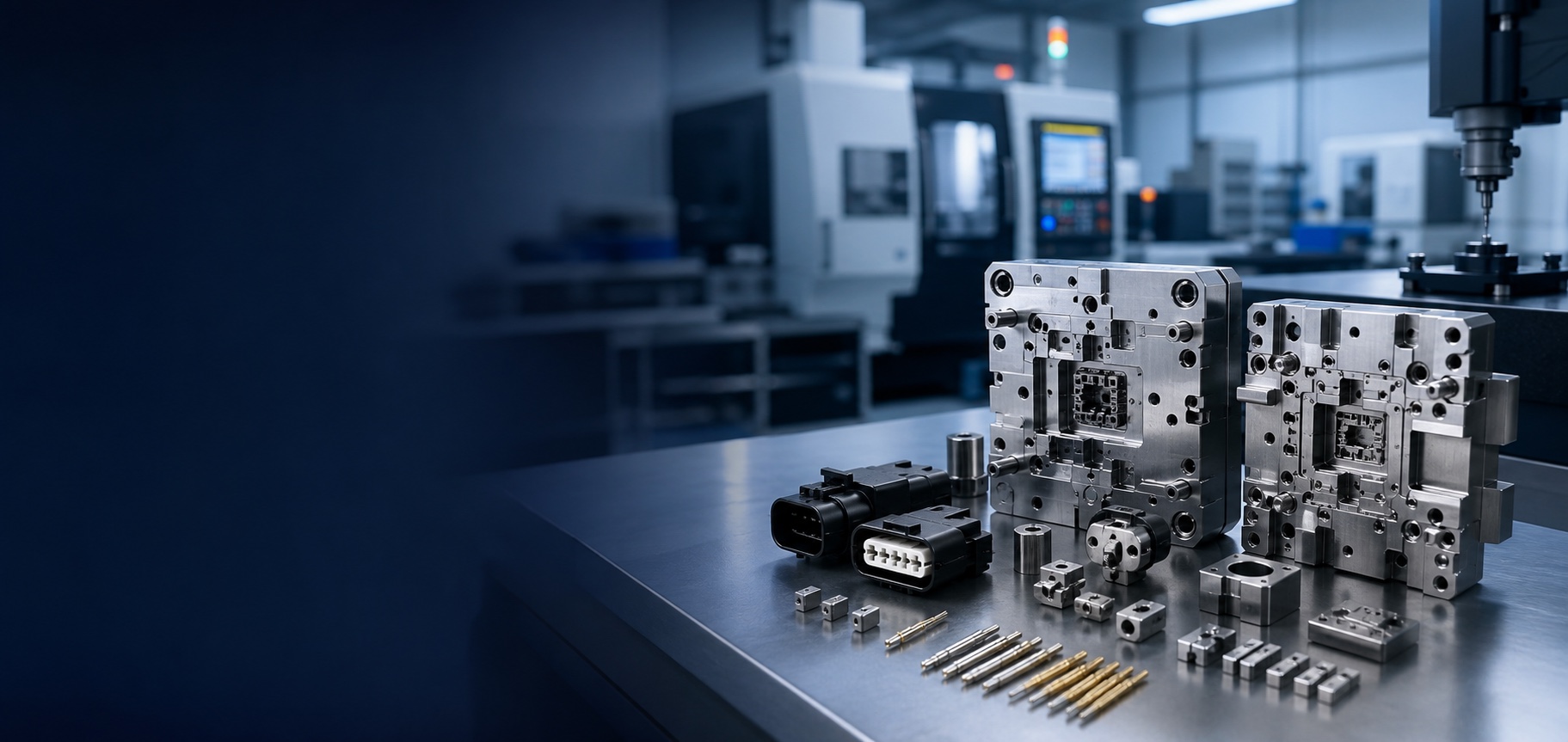 High-end precision machining and connector mold components