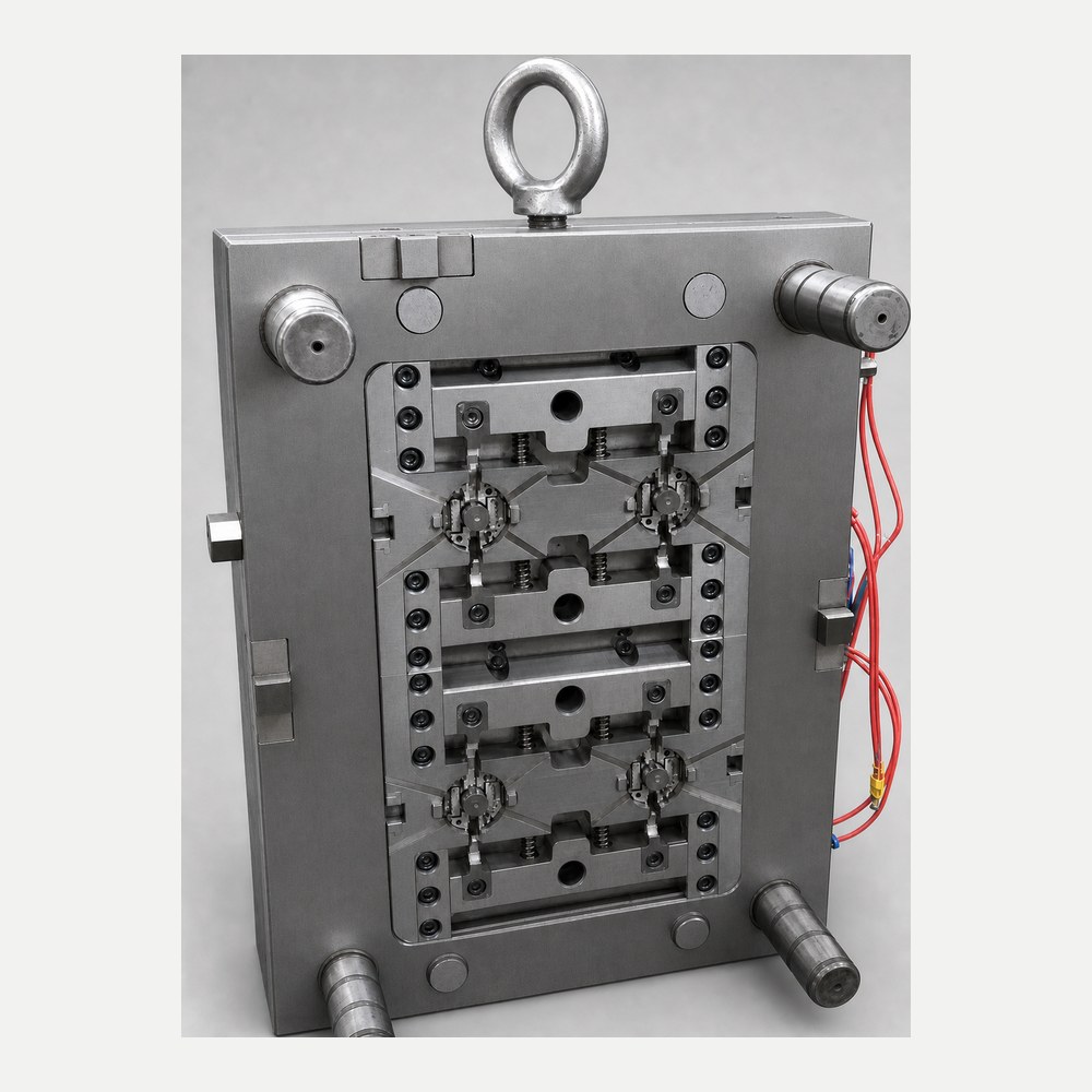 Multi-level injection mold tooling