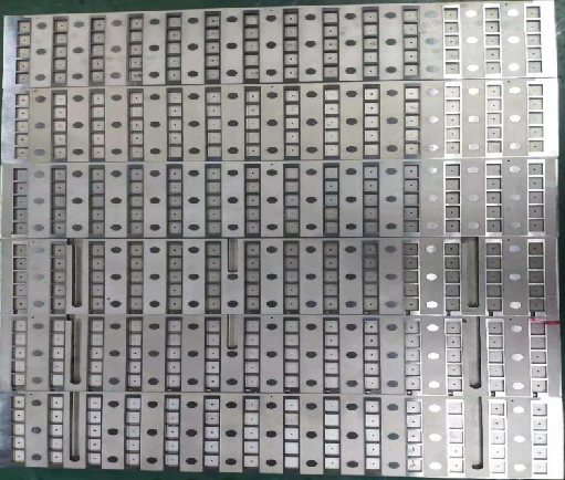 Array of precision mold inserts