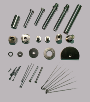 Assorted precision pins and components