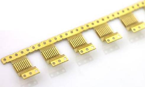 Progressive stamped terminal strip