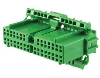 Green automotive connector housing