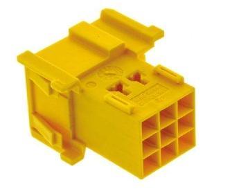 Yellow automotive molded connector