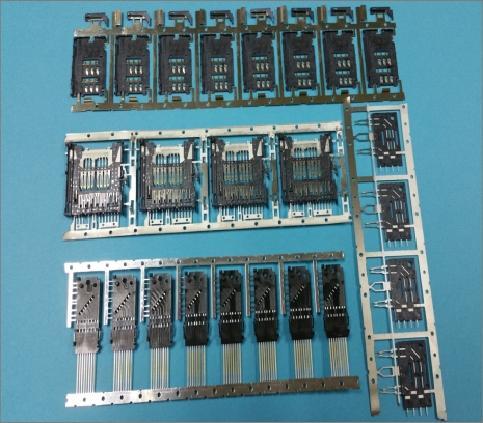 Connector stamping product sets